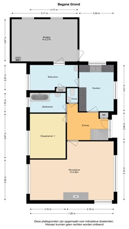 Floorplan - Zouteveenseweg 19, 2636 EG Schipluiden